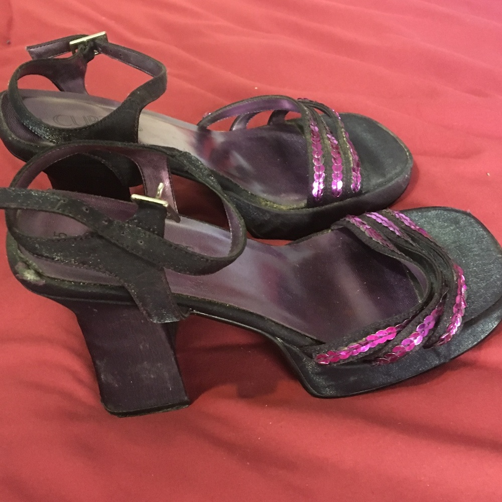 Funky vintage retro platform heels